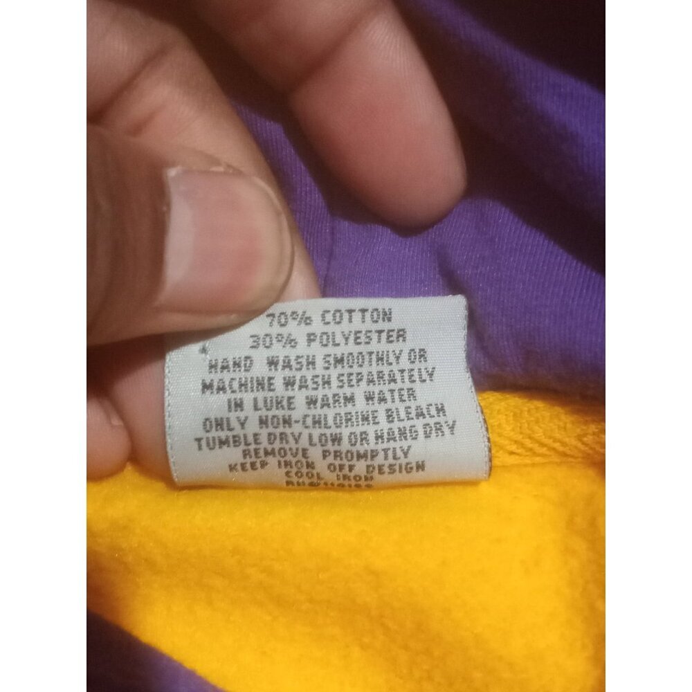 Men's LSU Tigers Stadium Athletics Pullover Hoodie Adult XL Yellow Embroidered - Picture 7 of 9